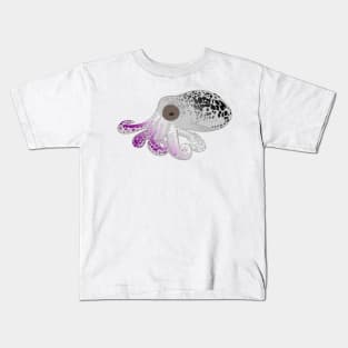 Asexual Flag Spotted Octopus Kids T-Shirt